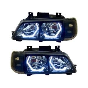 چراغ جلو اسپرت پژو 405 طرح پارس BMW سه بعدی (پرچم) - رنگ قرمز