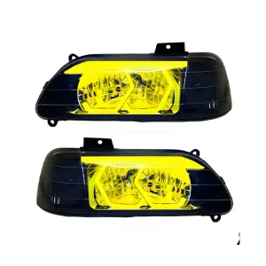 چراغ جلو اسپرت پراید 131 و صبا طرح BMW ابرو سه بعدی (مات) مات طلایی