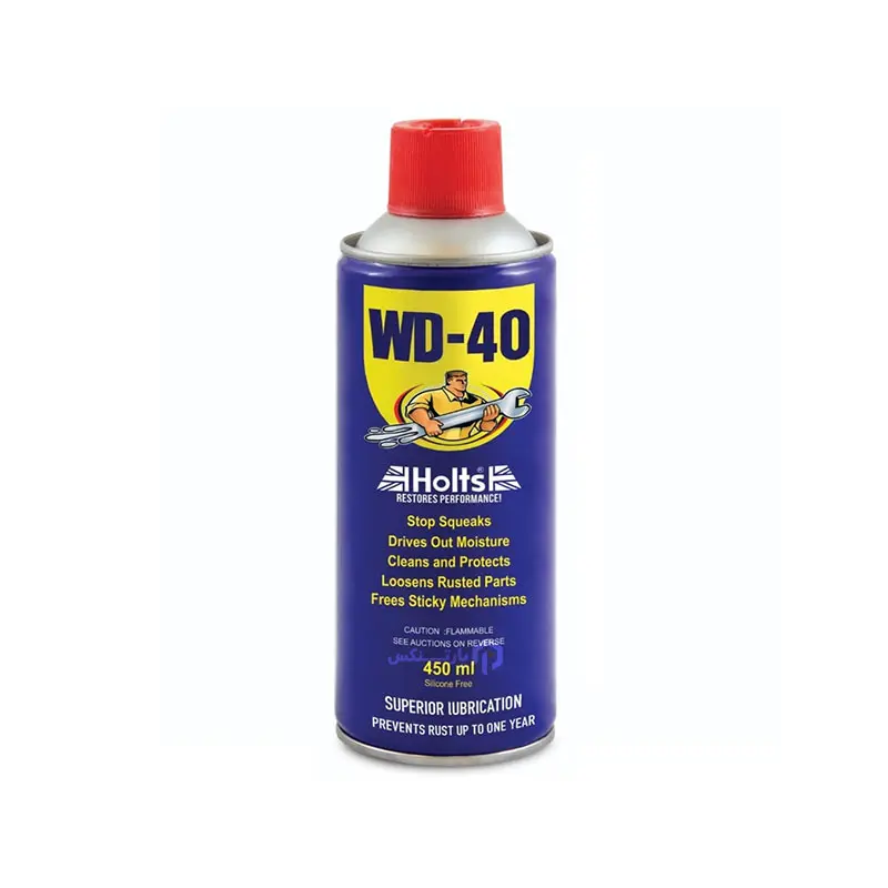 اسپری روان کننده و زنگ بر هولتس مدل WD-40 حجم 450 میلی لیتر