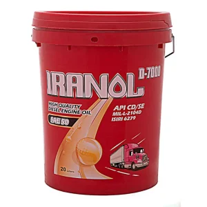 روغن موتور ایرانول D7000 مدل SAE 50 CD/SE بیست لیتری