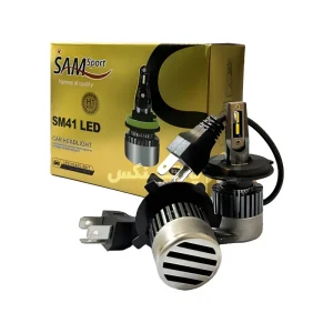 مینی هدلایت SM41 مدل 60W توان روشنایی 4800LM برند سام اسپرت - رنگ سفید - پایه هدلایت (پایه لامپ) 9005